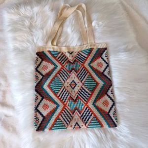 Boho Festival Knitted Tote